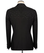 Load image into Gallery viewer, Black Tuxedo with Shoulder Stone