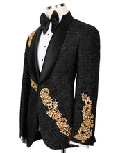 Load image into Gallery viewer, Black-Gold Jewelry Tuxedo
