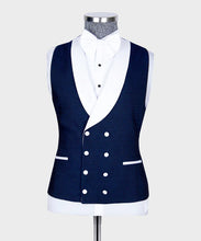 Load image into Gallery viewer, Classic Navy Blue-White Tuxedo