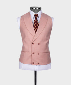 Pink Classic Vest Suit
