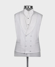 Load image into Gallery viewer, White Tuxedo With Wide Lapel