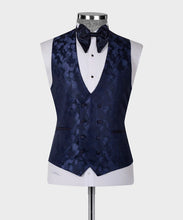 Load image into Gallery viewer, Double Lapeled Navy Tuxedo