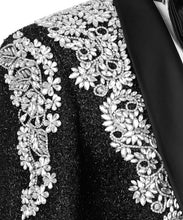 Load image into Gallery viewer, Black Jewelry Tuxedo with  Rhinestones