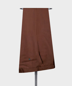 Brown Classic Vest Suit with Gold Button