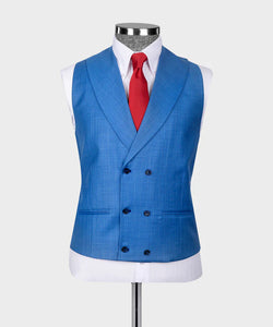 Blue Classic Vest Suit