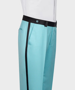 Light Blue Tuxedo With Black Wide Lapel