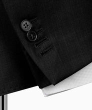 Load image into Gallery viewer, Black Plaid Three Piece Classic Suit