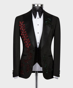 Black Crystal Jeweled Tuxedo