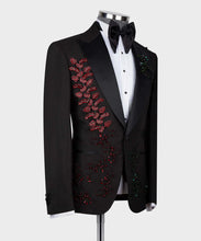 Load image into Gallery viewer, Black Crystal Jeweled Tuxedo