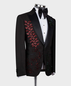 Black Crystal Jeweled Tuxedo