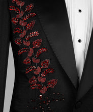 Load image into Gallery viewer, Black Crystal Jeweled Tuxedo