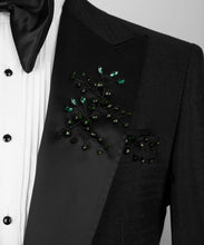 Load image into Gallery viewer, Black Crystal Jeweled Tuxedo