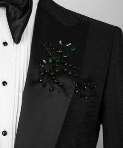 Black Crystal Jeweled Tuxedo