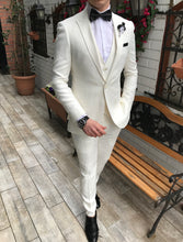 Load image into Gallery viewer, White Peak Lapel Suit - 3-piece (TE3305)