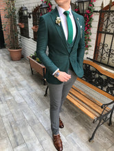 Load image into Gallery viewer, Sportcoat Set - Heathered Green and Gray (4pc) (Long) 4.3447