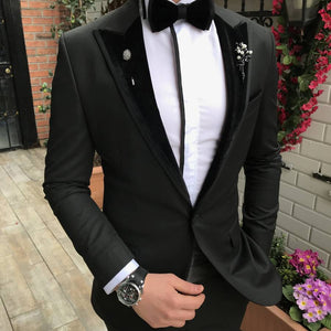 Black Velvet Detail Formal Tuxedo 5.3234