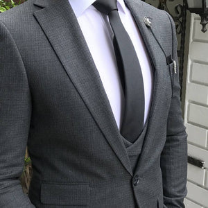 Dark Gray 3-Piece Suit (Long) 6.3549